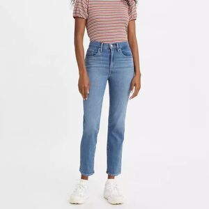 Levi’s 724 High Rise Straight Crop denim blue jeans women’s size 27